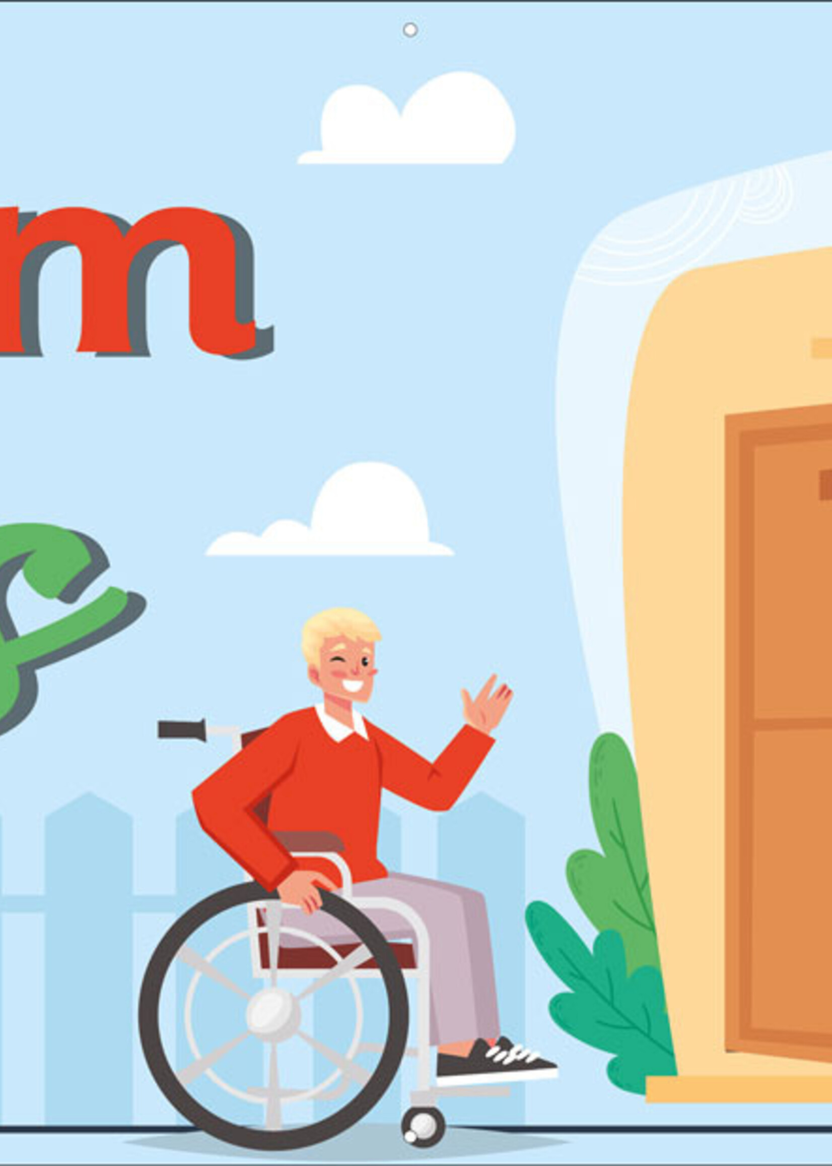 Welkom thuis - Man in rolstoel