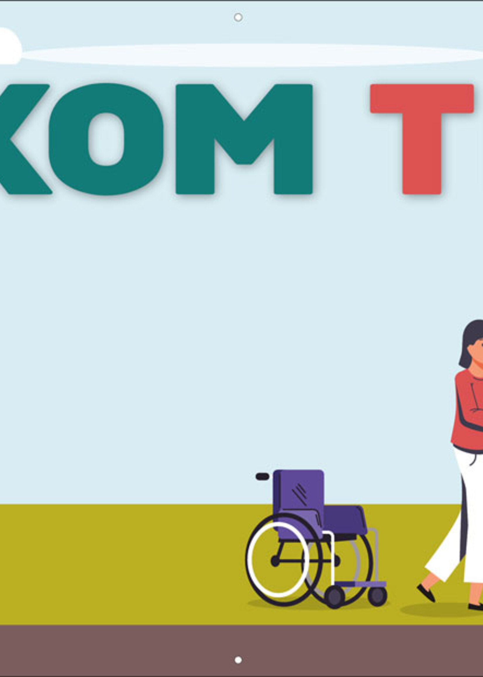 Welkom thuis - Man met rolstoel en looprek