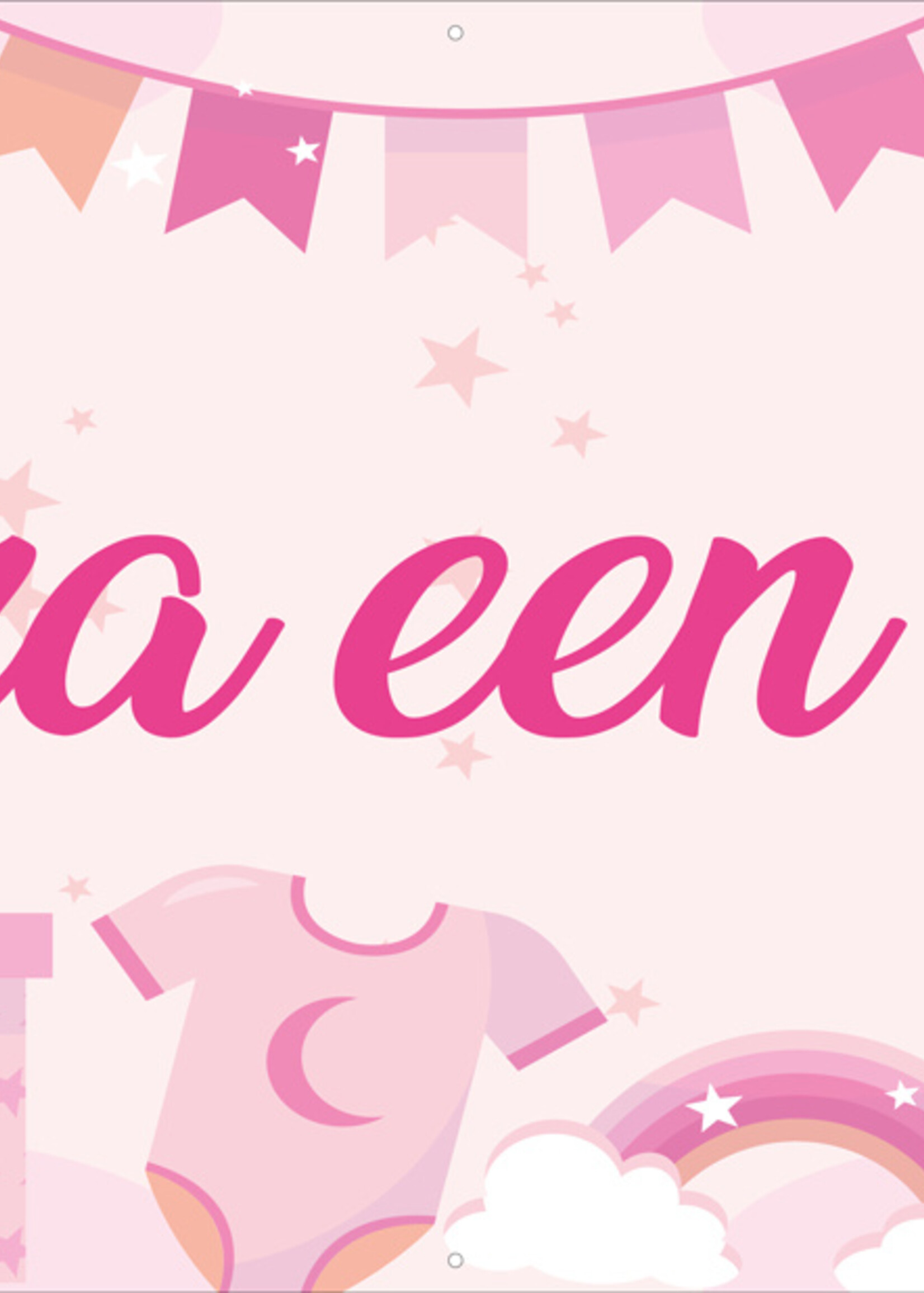 Hoera een meisje - Roze Regenboogjes