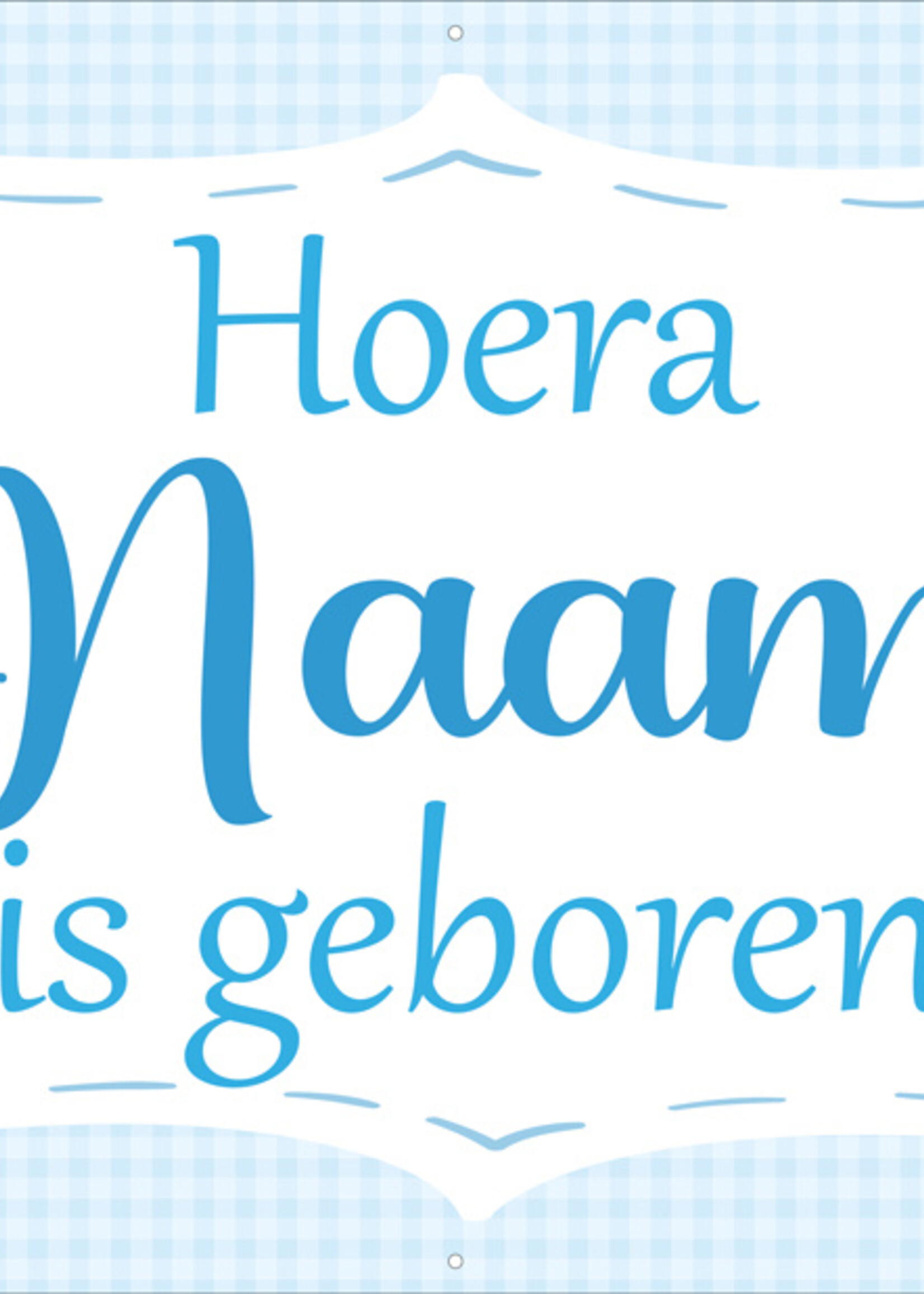 Hoera Naam is geboren - Blauw - Jongen