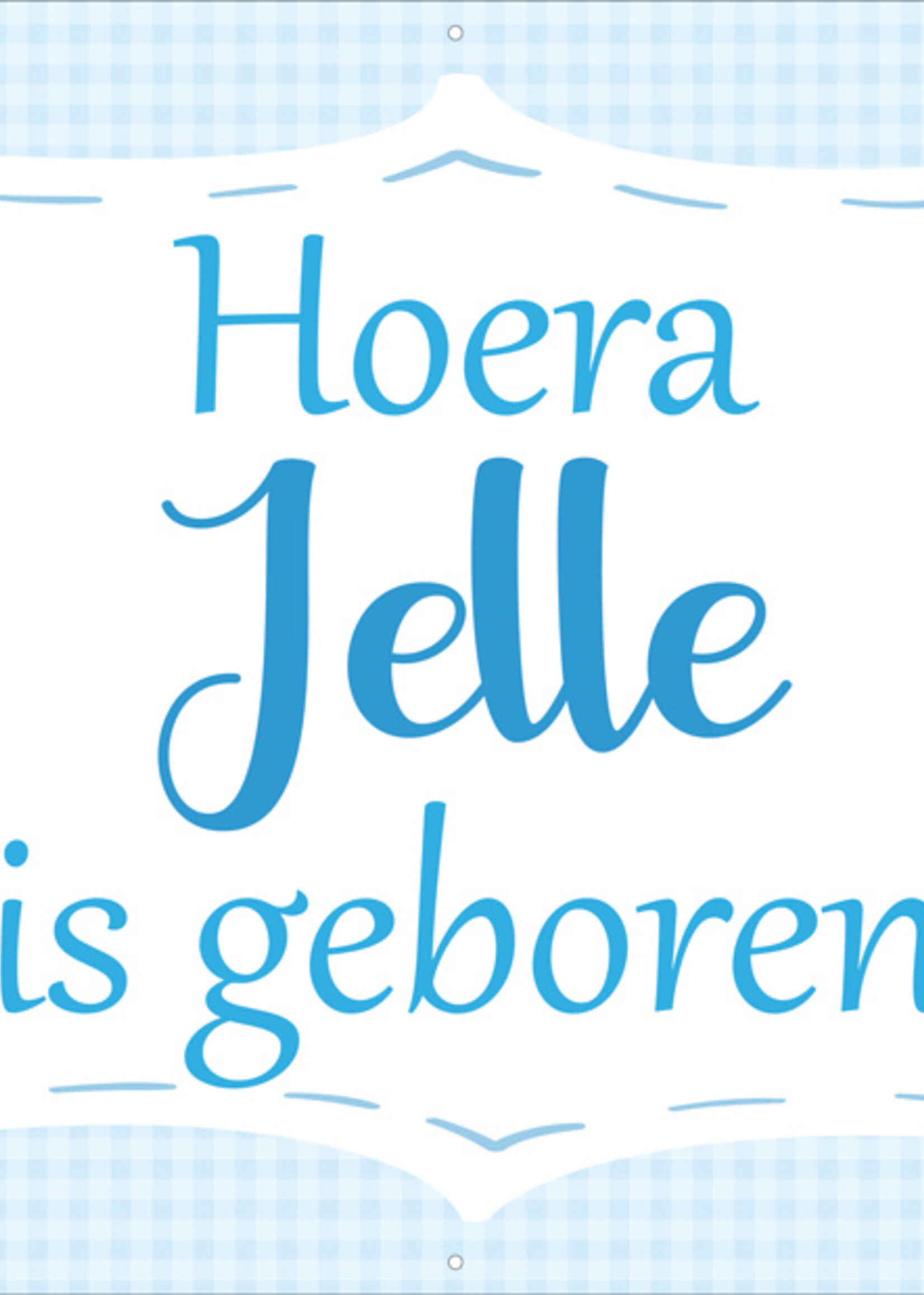 Hoera Naam is geboren - Blauw - Jongen