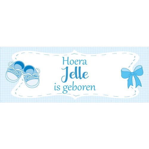 Hoera Naam is geboren - Blauw - Jongen