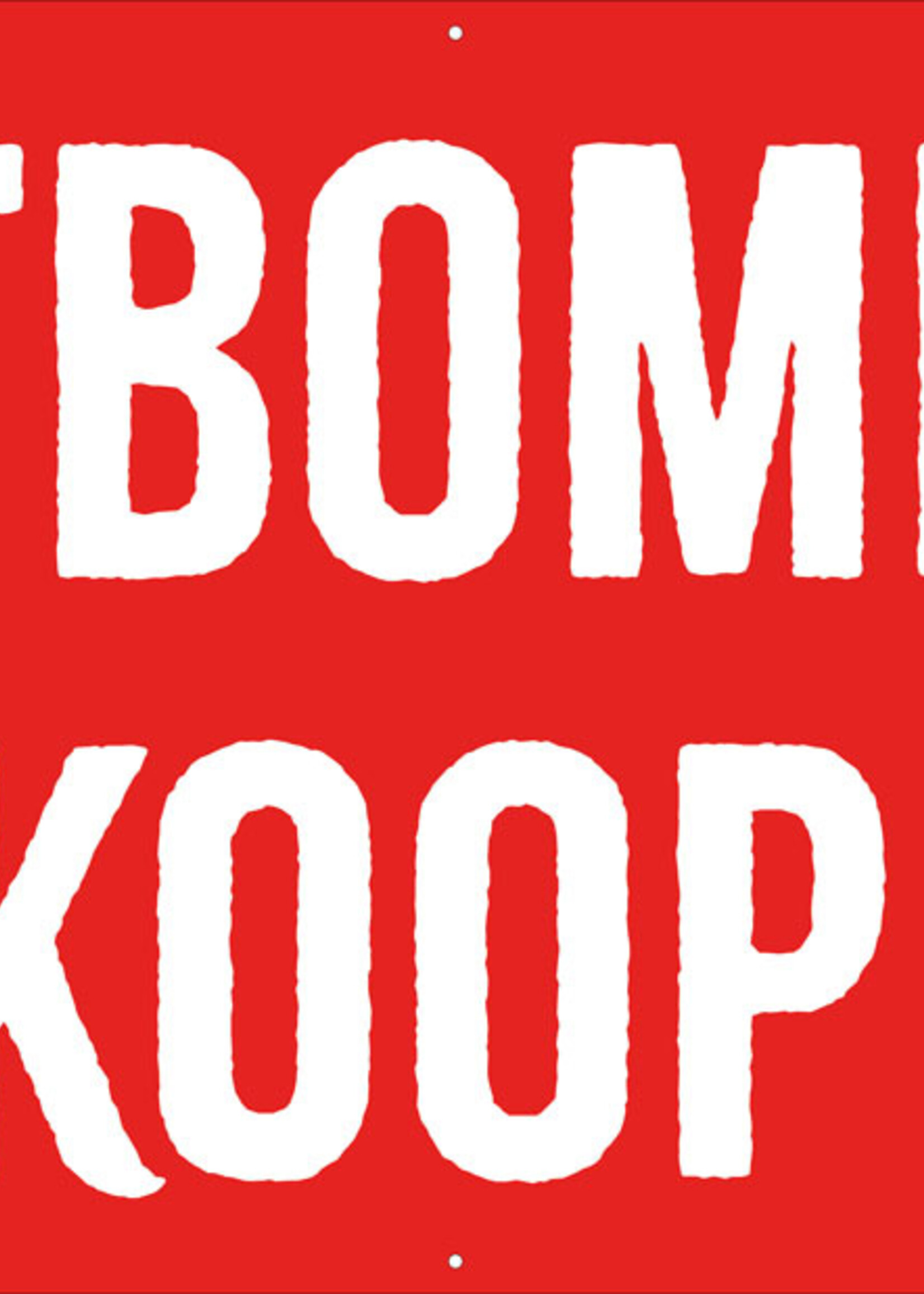 Spandoek Kerstbomen Te Koop - Kerstboom met rode achtergrond