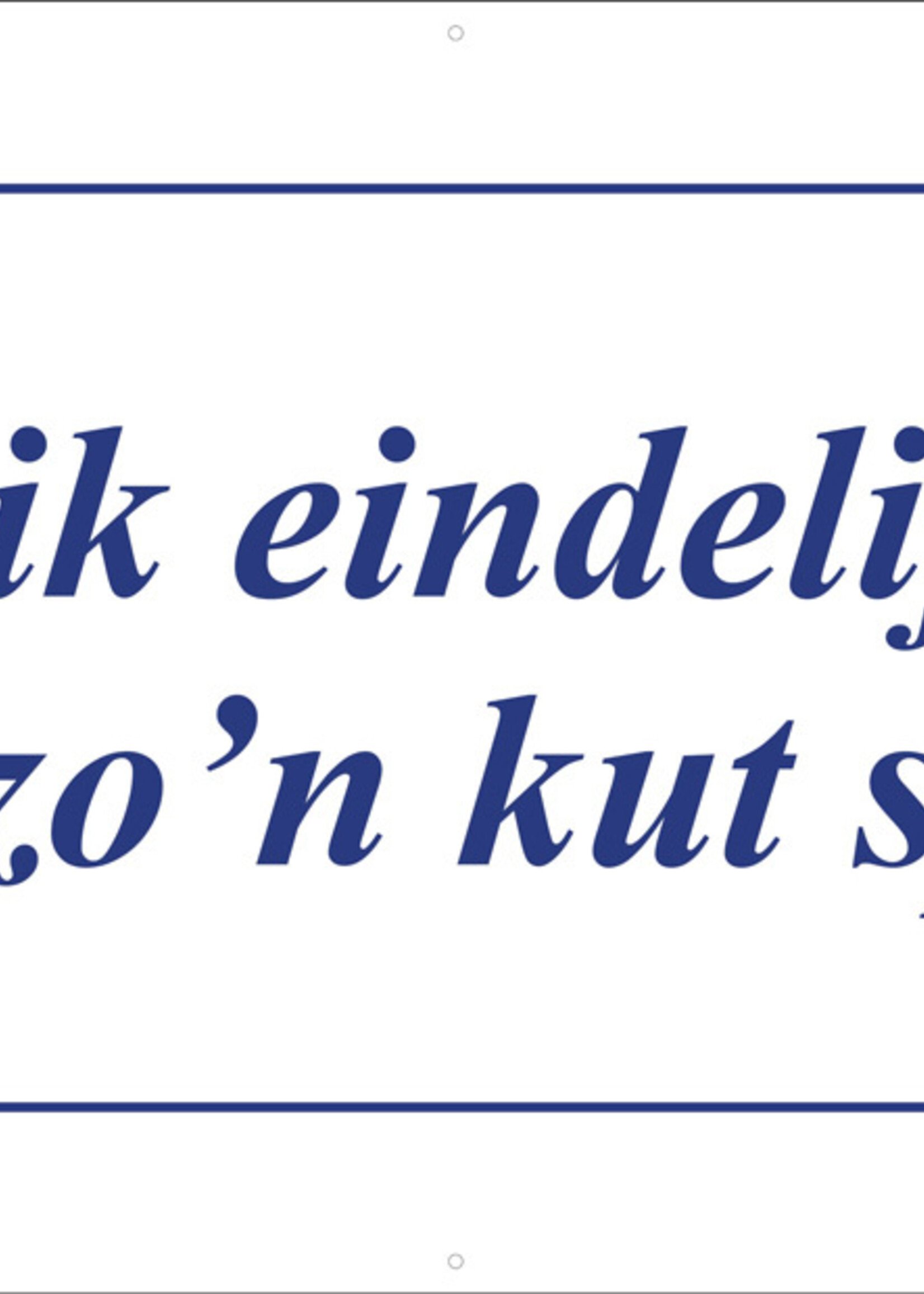 Ben ik eindelijk 50 krijg ik zo'n kut spandoek