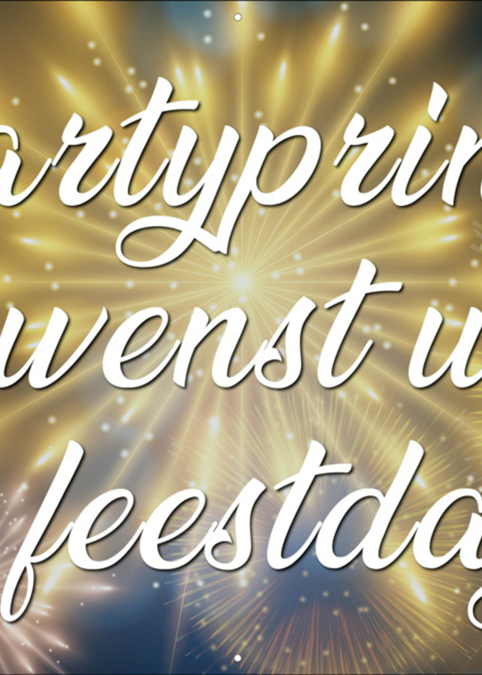 Bedrijfsnaam wenst u Fijne Feestdagen - Vuurwerk