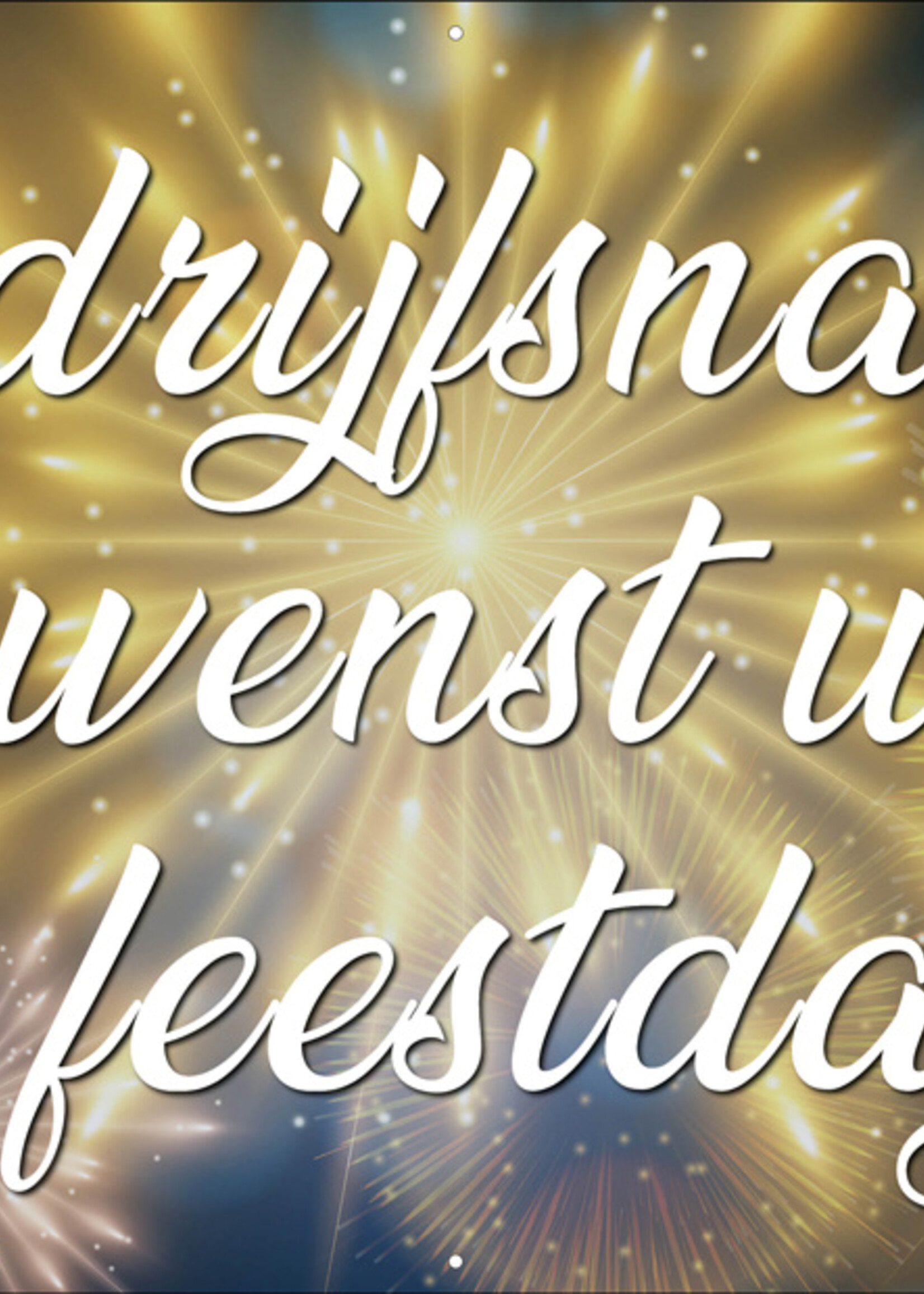 Bedrijfsnaam wenst u Fijne Feestdagen - Vuurwerk