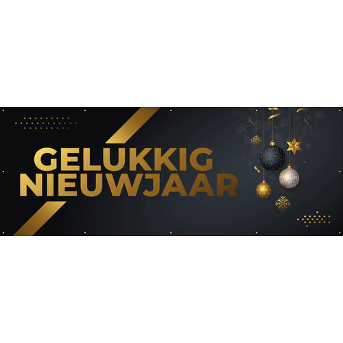 Gelukkig nieuwjaar - Gouden versiering