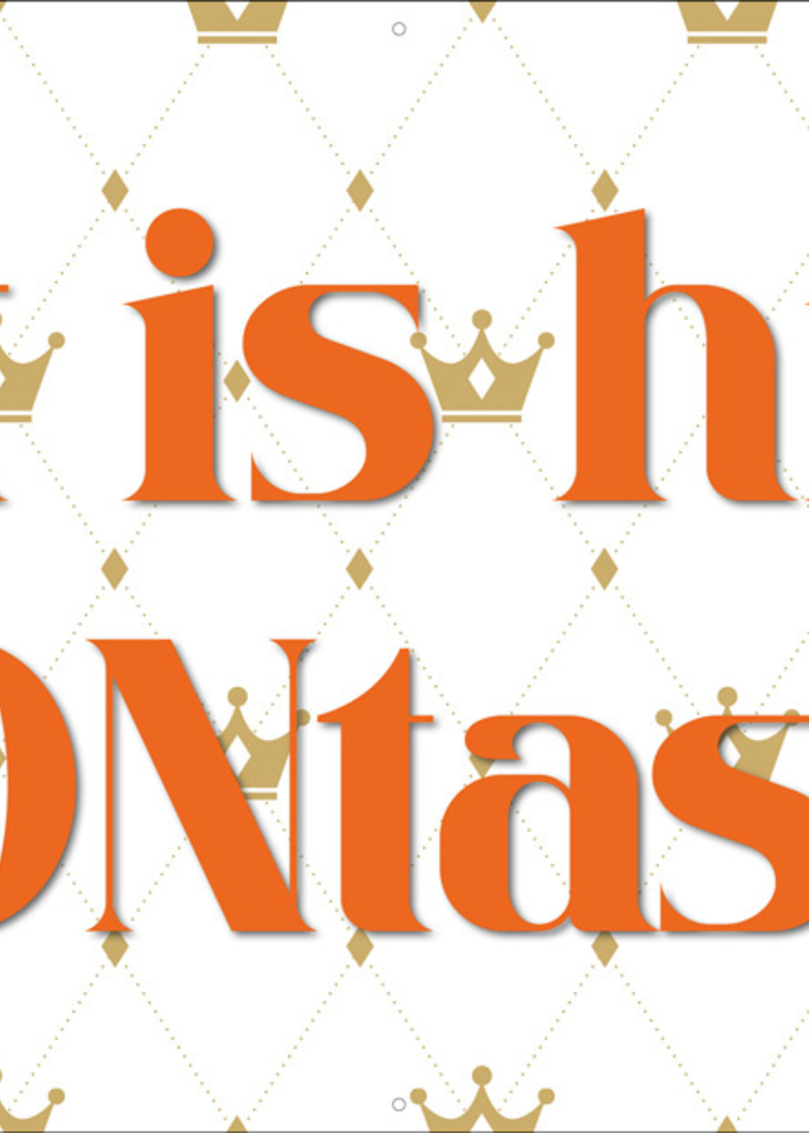 Het is hier KROONtastisch! - Gouden kroontjes - Diverse formaten