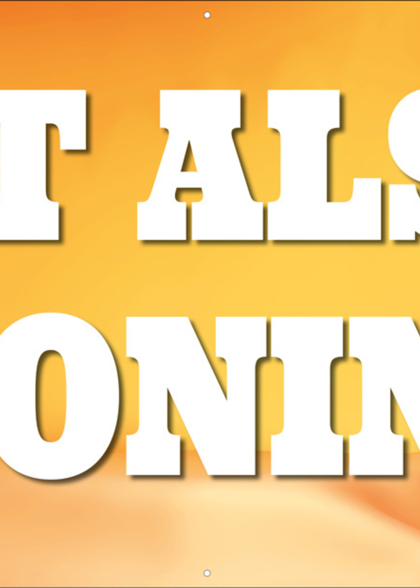 Feest als een Koning - 200 x 75 cm