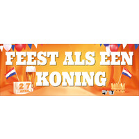 Feest als een Koning - 200 x 75 cm