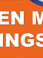 Open met Koningsdag  - Oranje Rood Wit Blauw