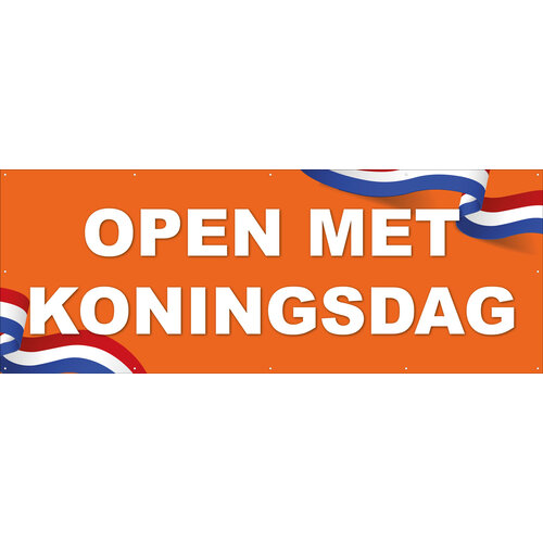 Open met Koningsdag  - Oranje Rood Wit Blauw