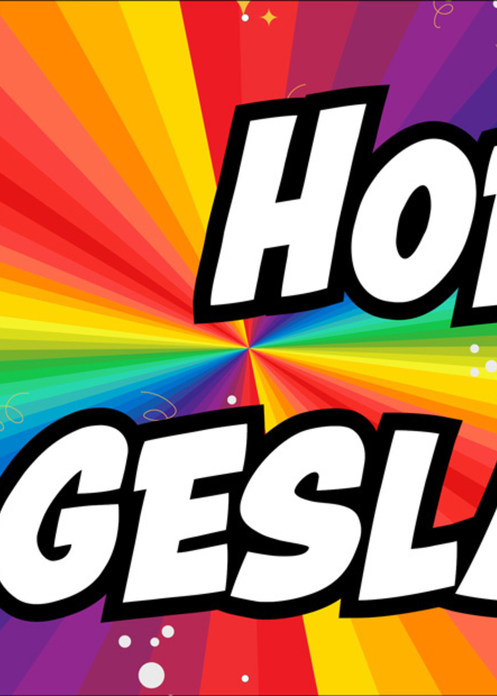 Hoera Geslaagd! -  Foto en Naam - Gepersonaliseerd spandoek