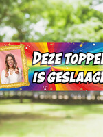 Deze topper is geslaagd! - Met foto - Kleurrijk - Fotolijst