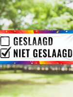 Niet geslaagd - Geslaagd - Checkbox