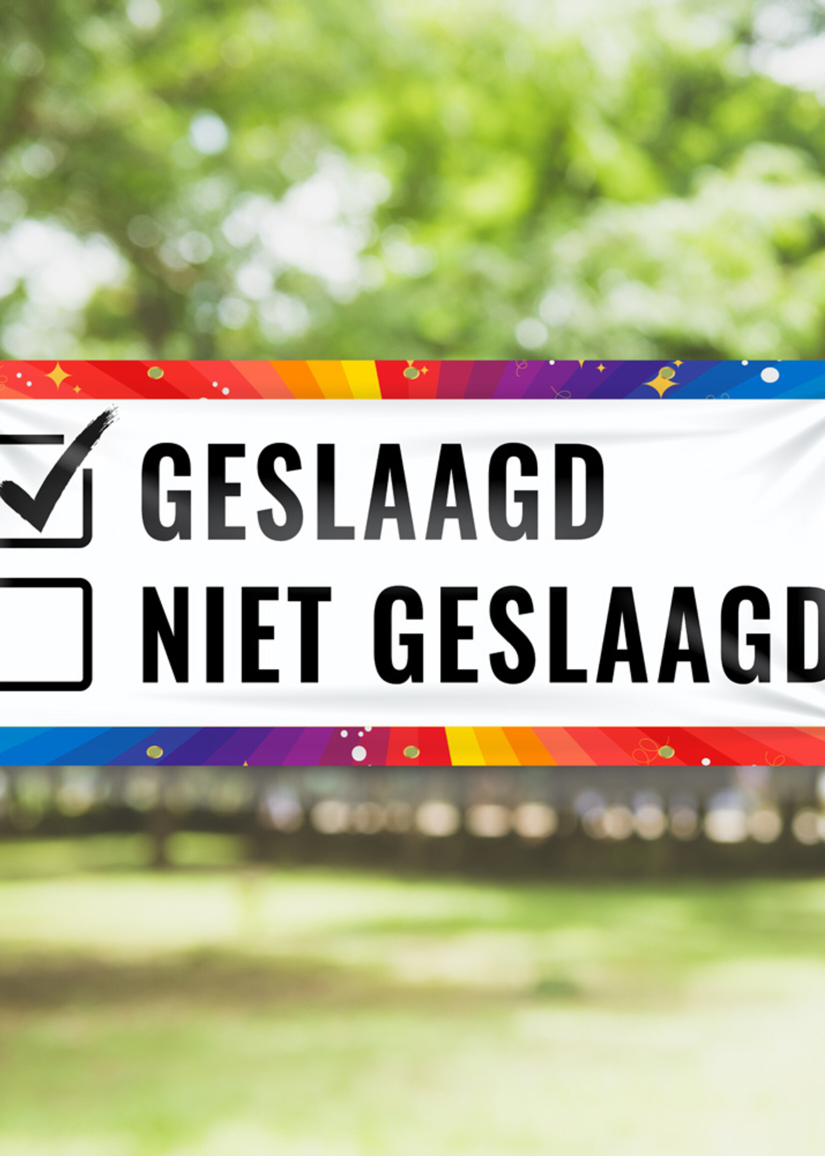 Geslaagd - Niet geslaagd - Checkbox
