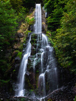 Tuinposter Waterval en Rotsen