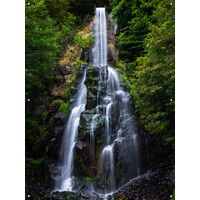 Tuinposter Waterval en Rotsen