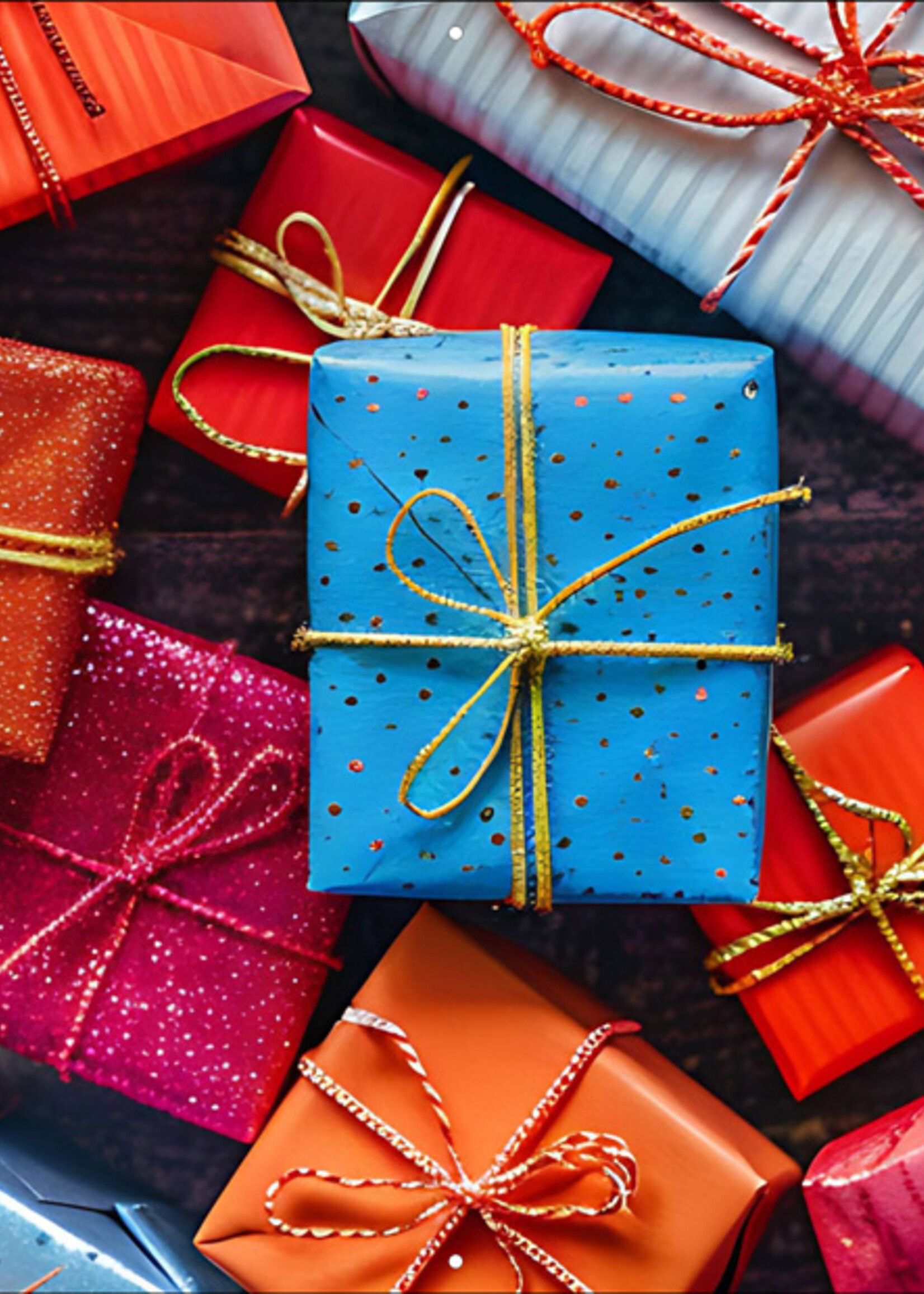 Spandoek met feestelijk cadeaus