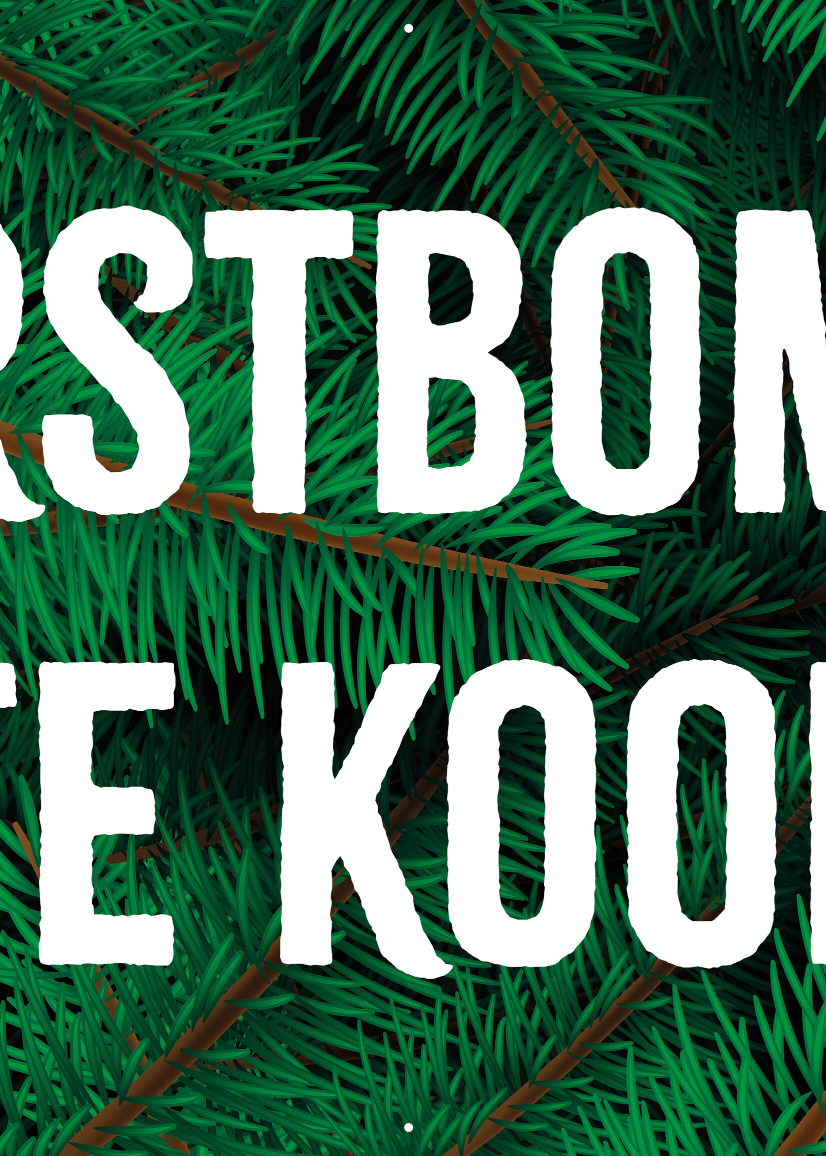 Spandoek Kerstbomen Te Koop - Kerstboom - Dennengroen