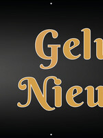 Gelukkig nieuwjaar - Goud met zwart