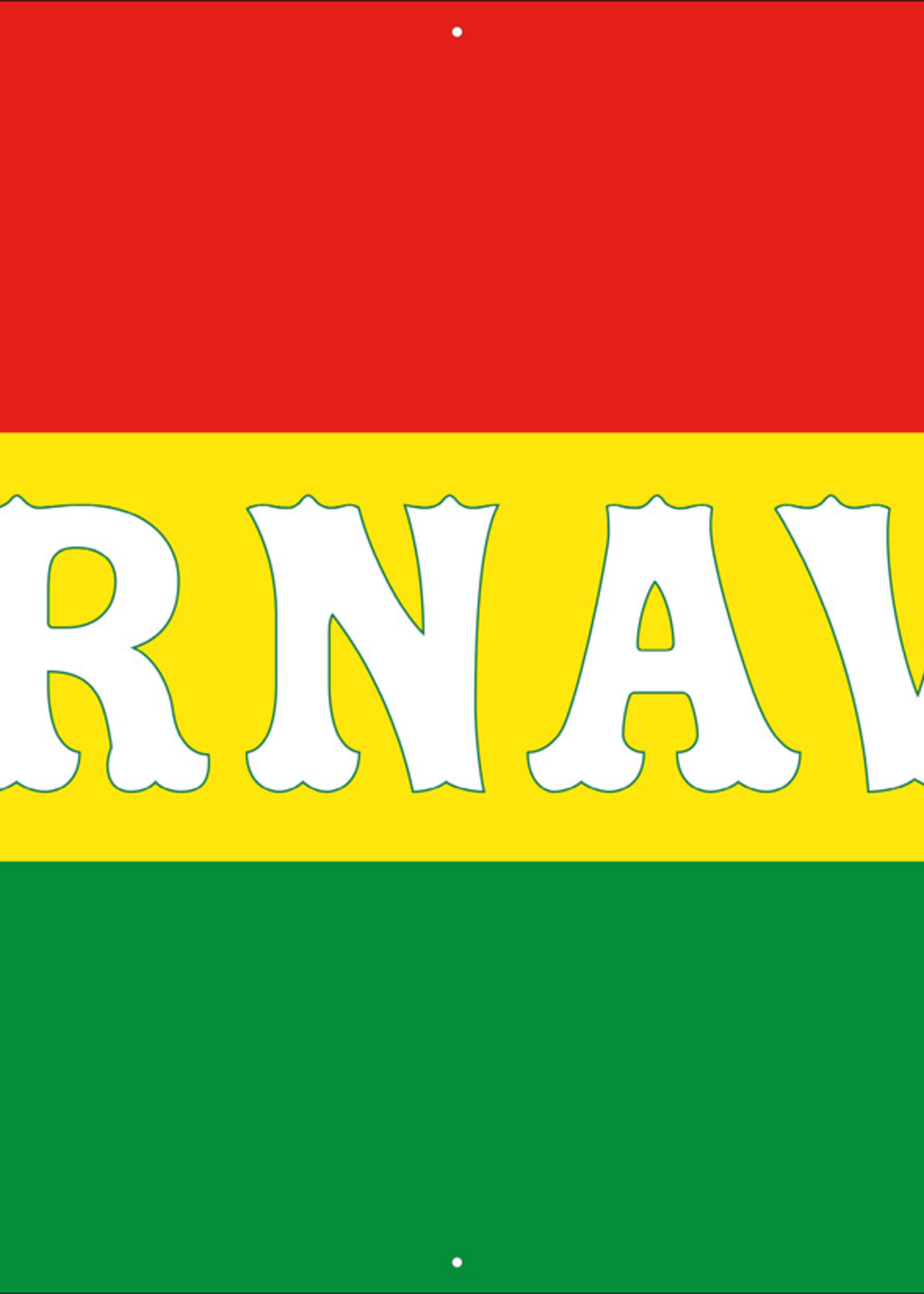 Spandoek Carnaval - Rood, Groen, Geel