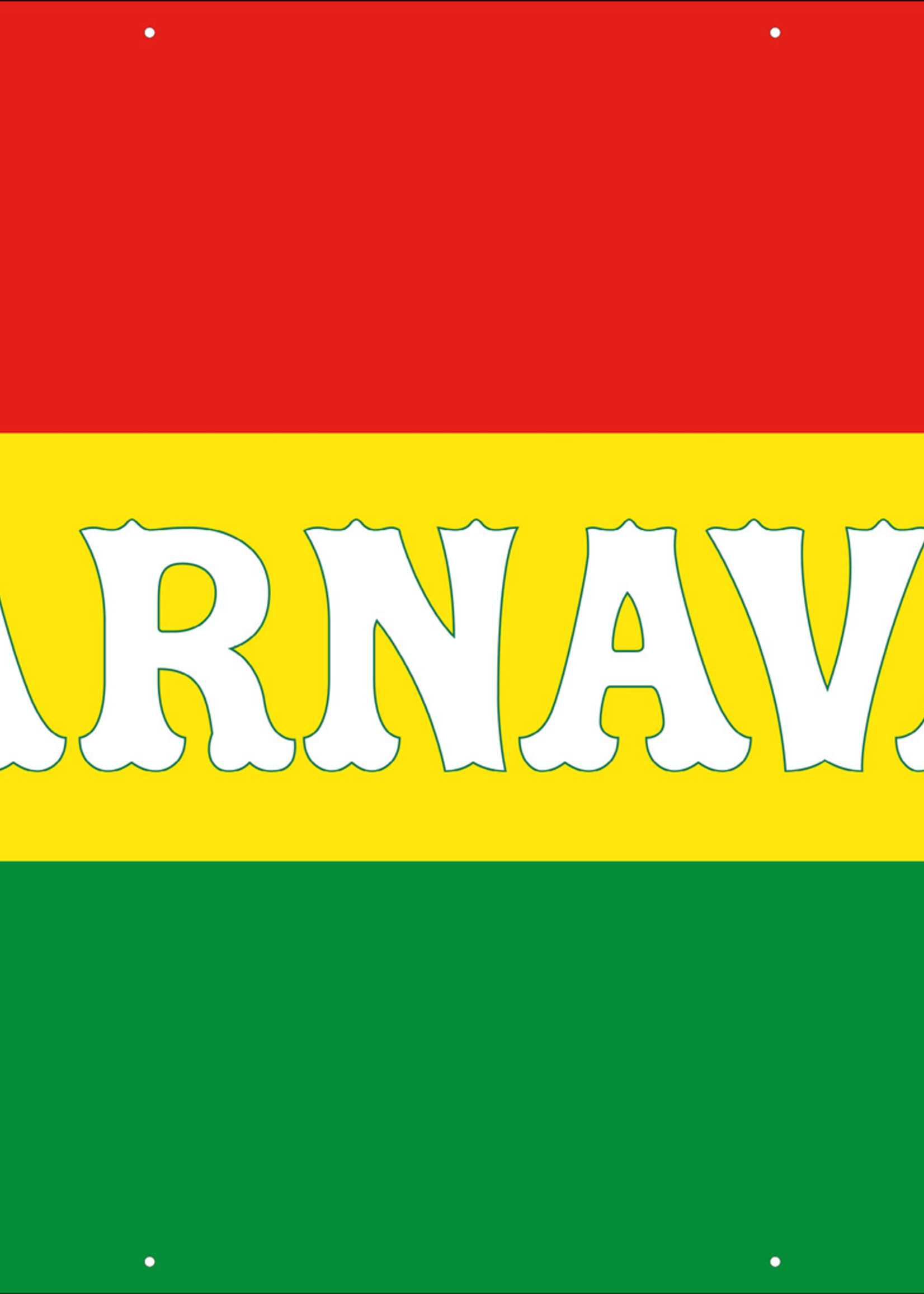 Spandoek Carnaval - Rood, Groen, Geel
