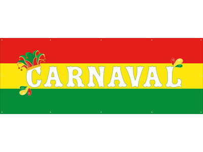Spandoek Carnaval - Rood, Groen, Geel