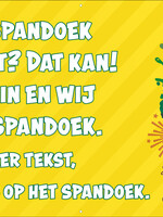 Spandoek met eigen tekst - Carnaval
