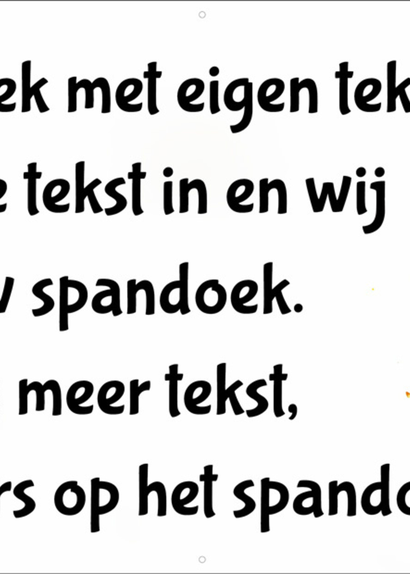 Spandoek met eigen tekst - Carnaval - Masker