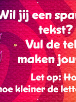 Spandoek met eigen tekst - Carnaval - Goud masker