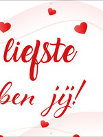 Spandoek De liefste dat ben jij  - Valentijnsdag - Valentijn versiering - decoratie