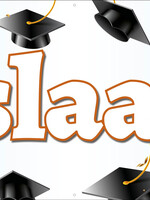 Spandoek Geslaagd - Feestelijke Versiering - Afstudeerhoed – Diploma - Examen