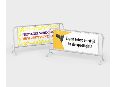 Dranghek spandoek | 215 x 73 cm | Eigen Ontwerp printen