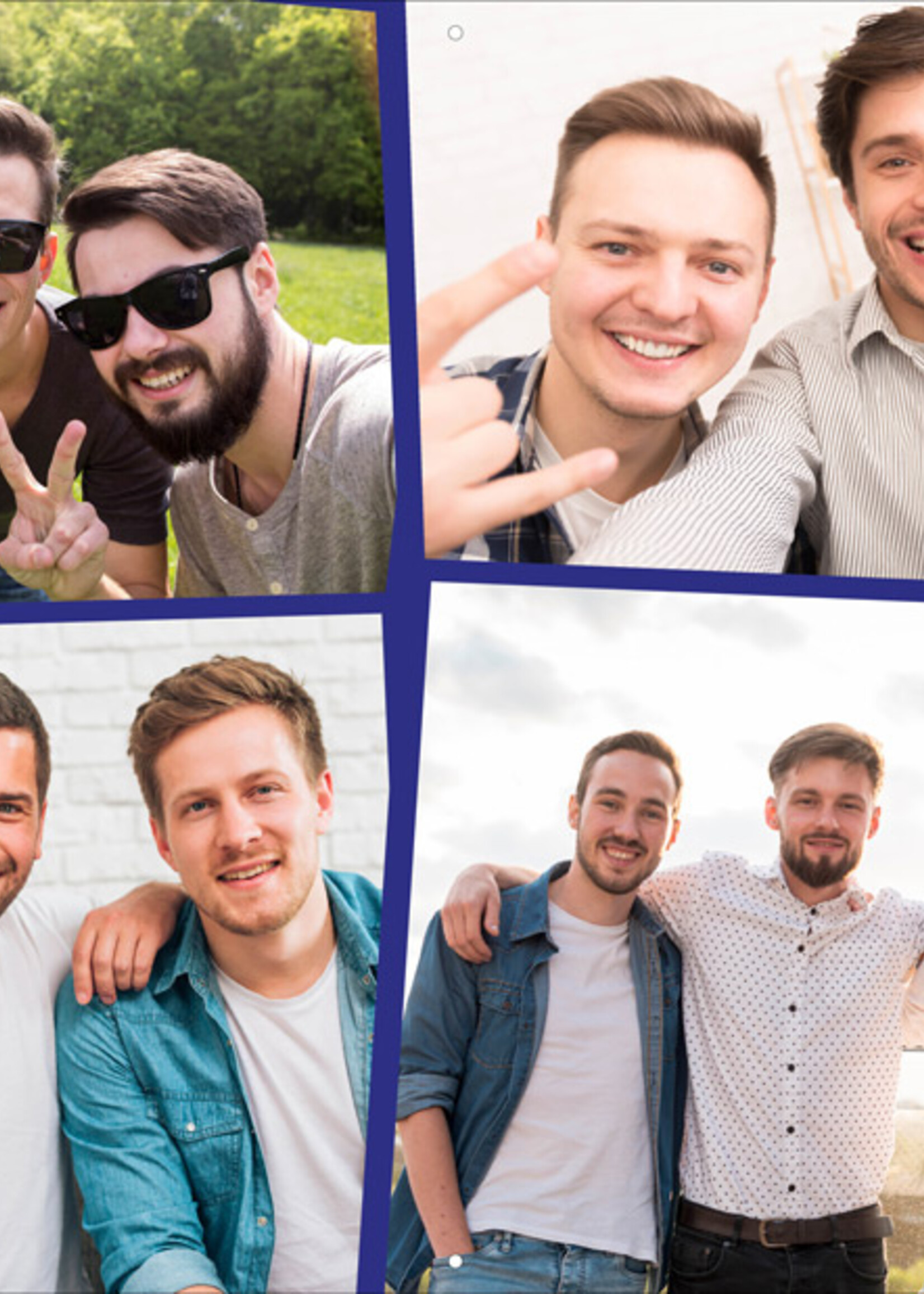 Spandoek met Foto Collage - Plek voor 8 eigen foto's