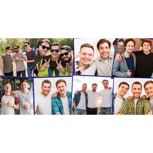 Spandoek met Foto Collage - Plek voor 8 eigen foto's