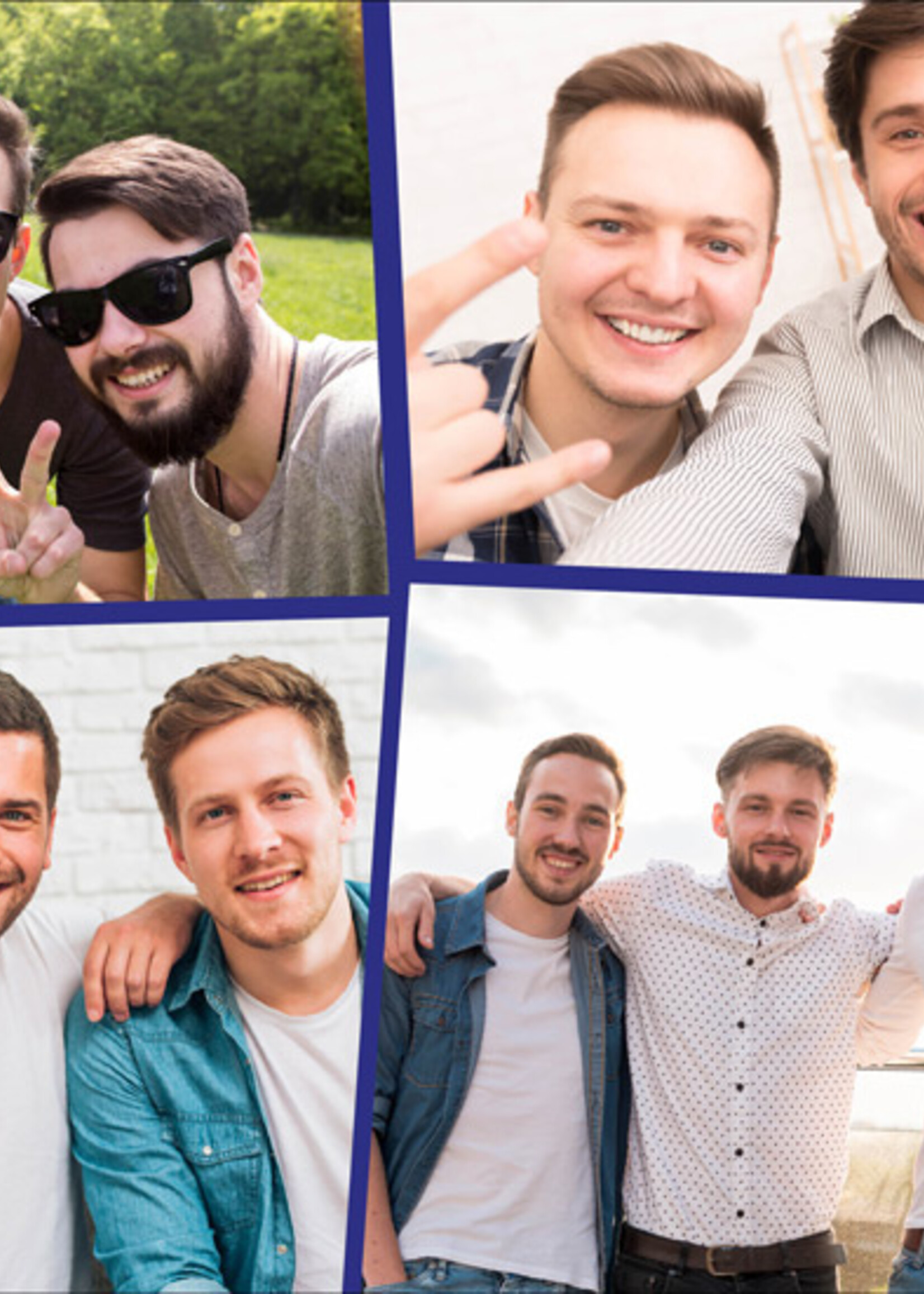 Spandoek met Foto Collage - Plek voor 8 eigen foto's