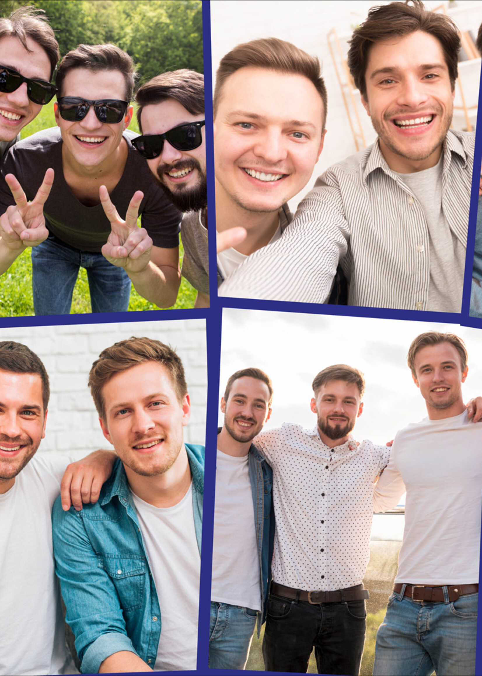 Spandoek met Foto Collage - Plek voor 8 eigen foto's