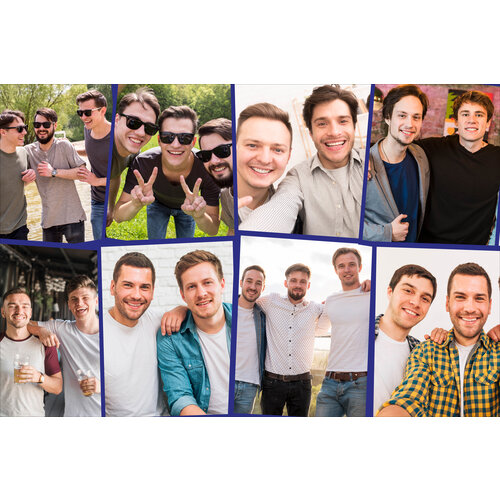 Spandoek met Foto Collage - Plek voor 8 eigen foto's
