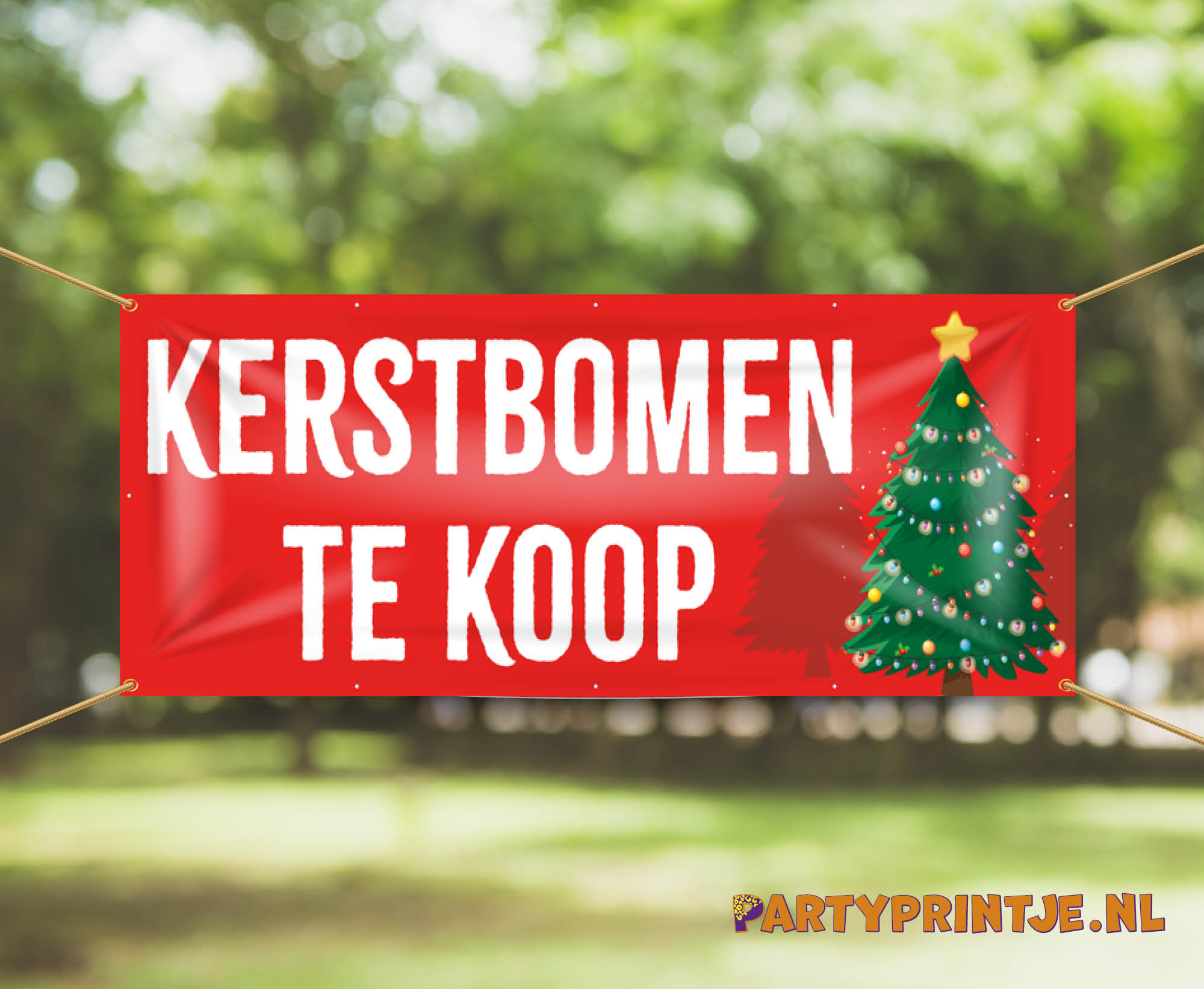 Waarom een spandoek 'Kerstbomen te koop” jouw verkoop laat stijgen