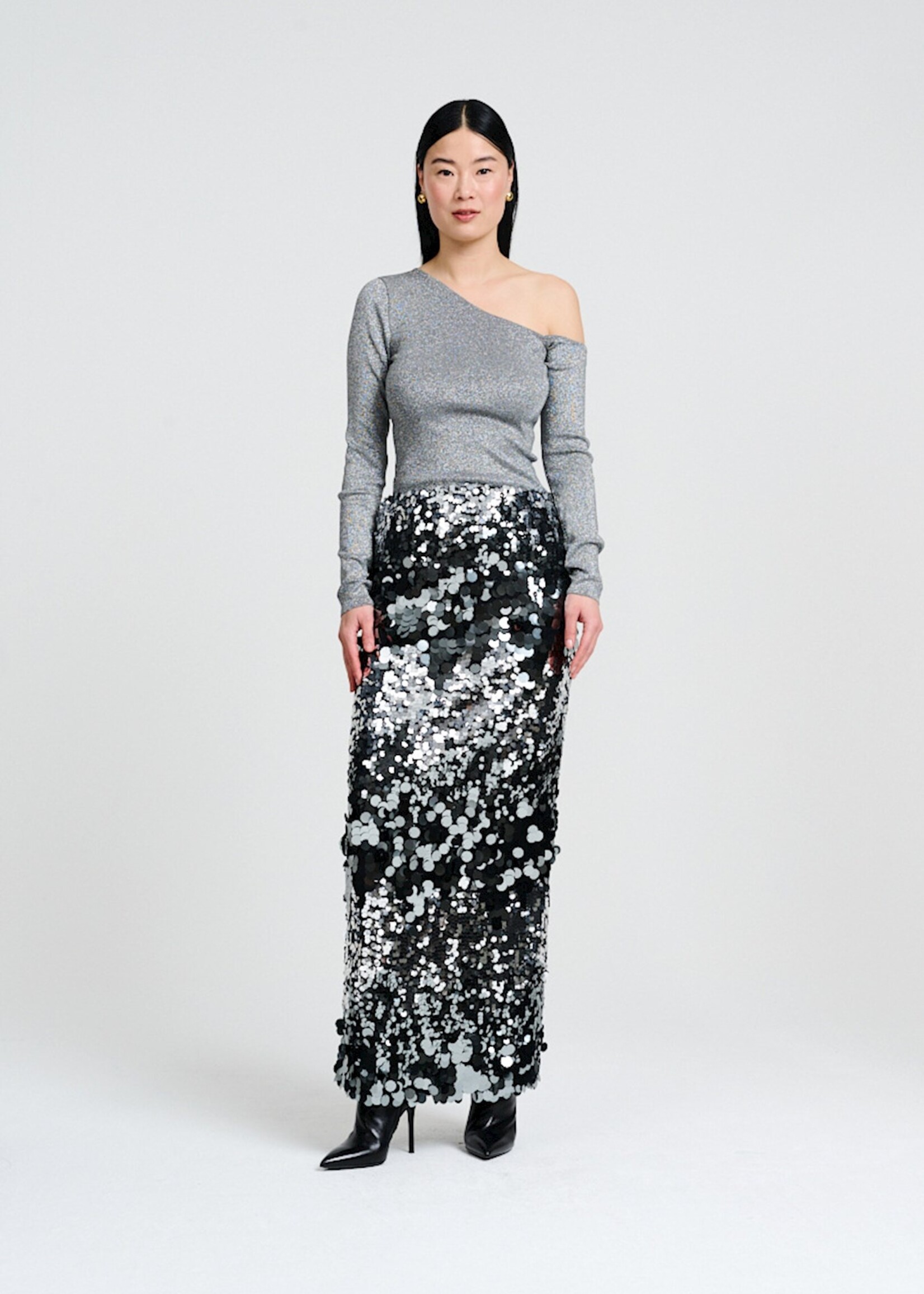 Swank Maxi Skirt Sequins