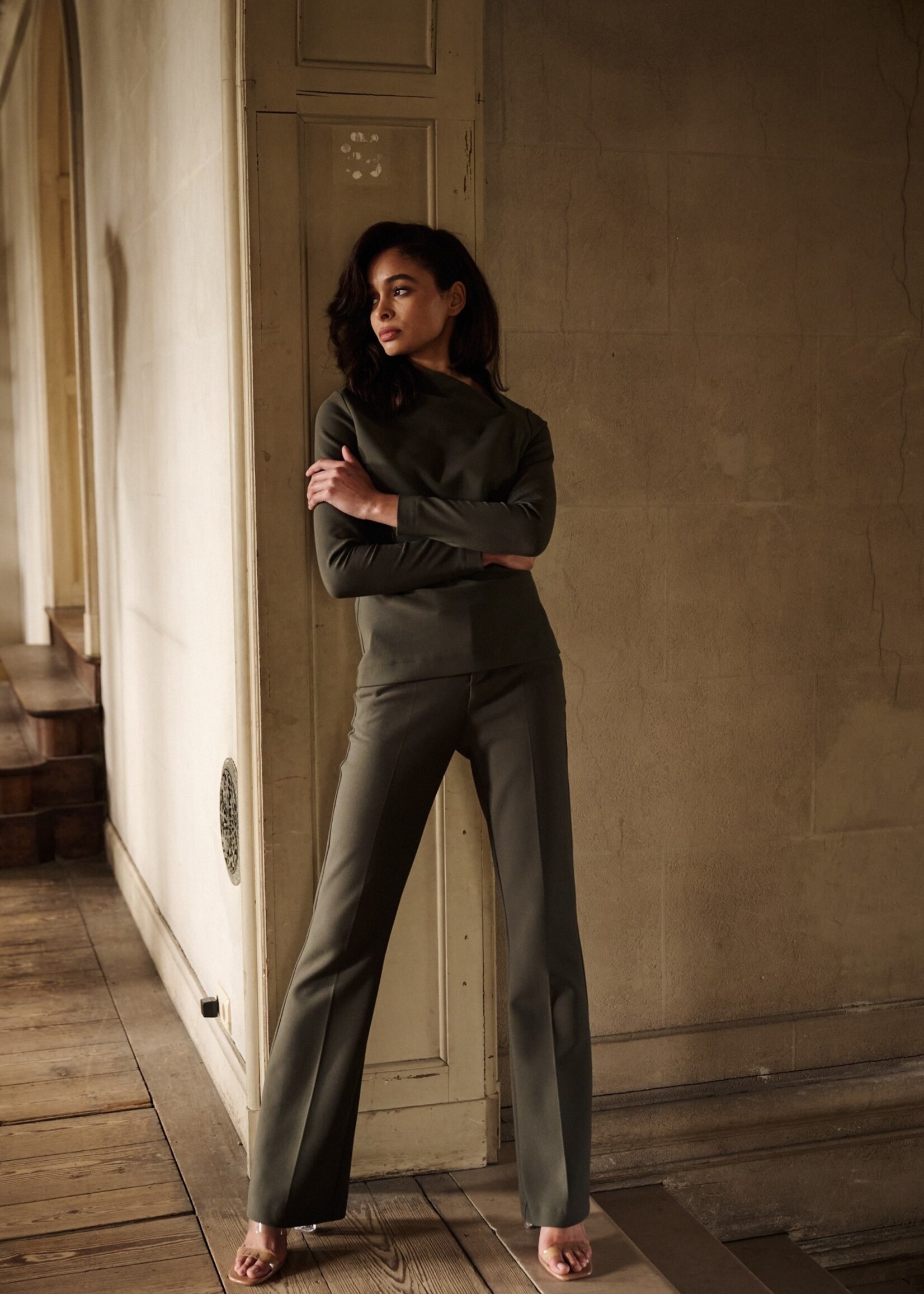 Laure Trousers Smoked Green