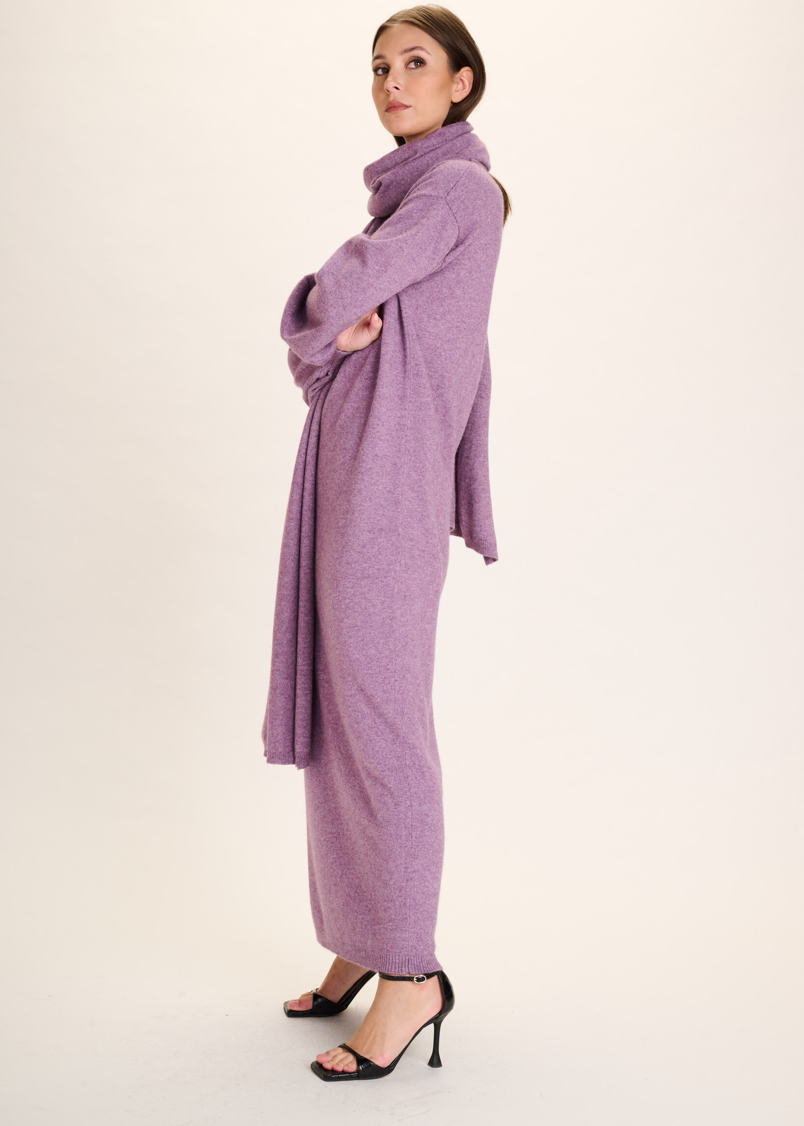 Andrea Dress Woolblend Orchid