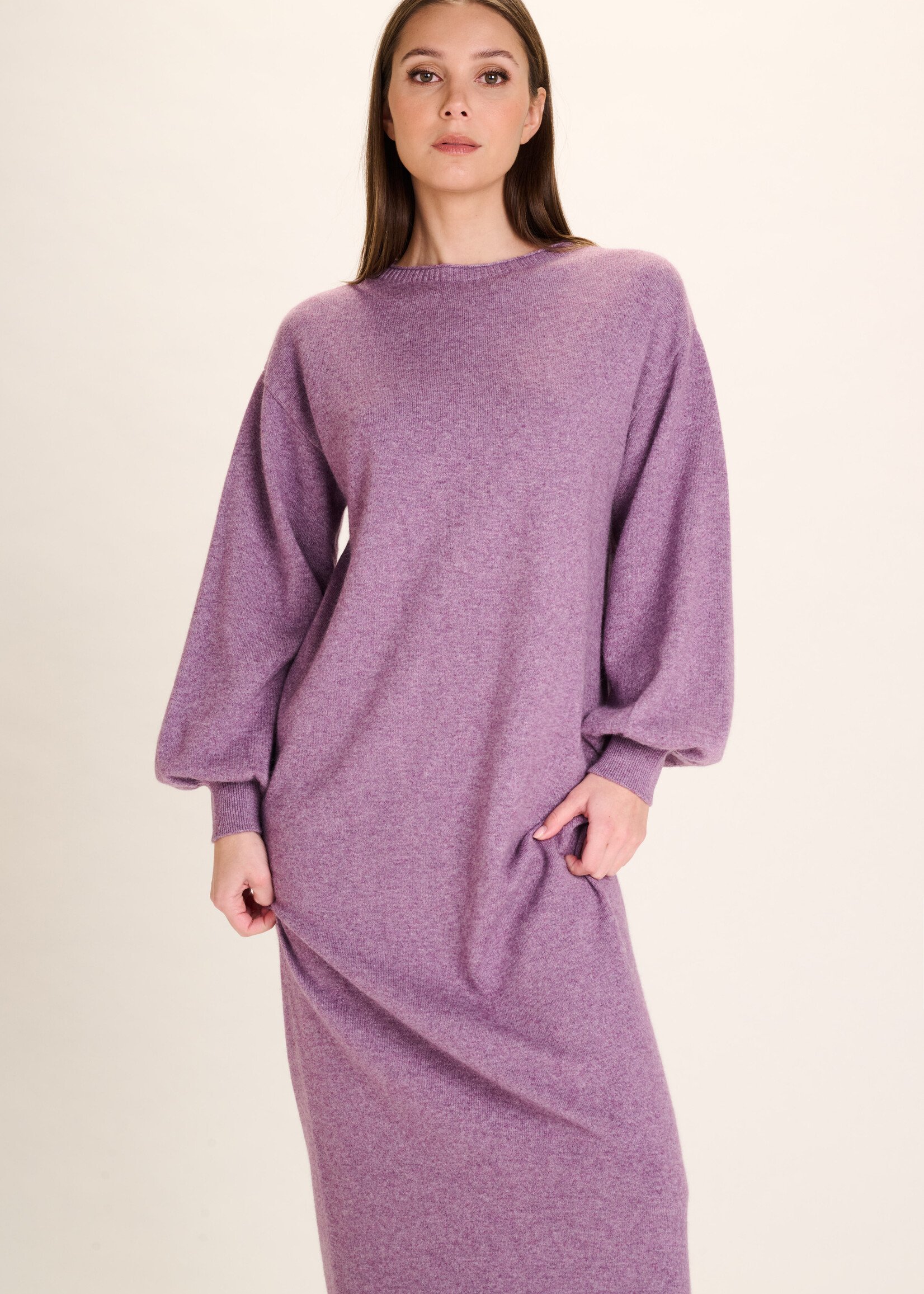 Andrea Dress Woolblend Orchid