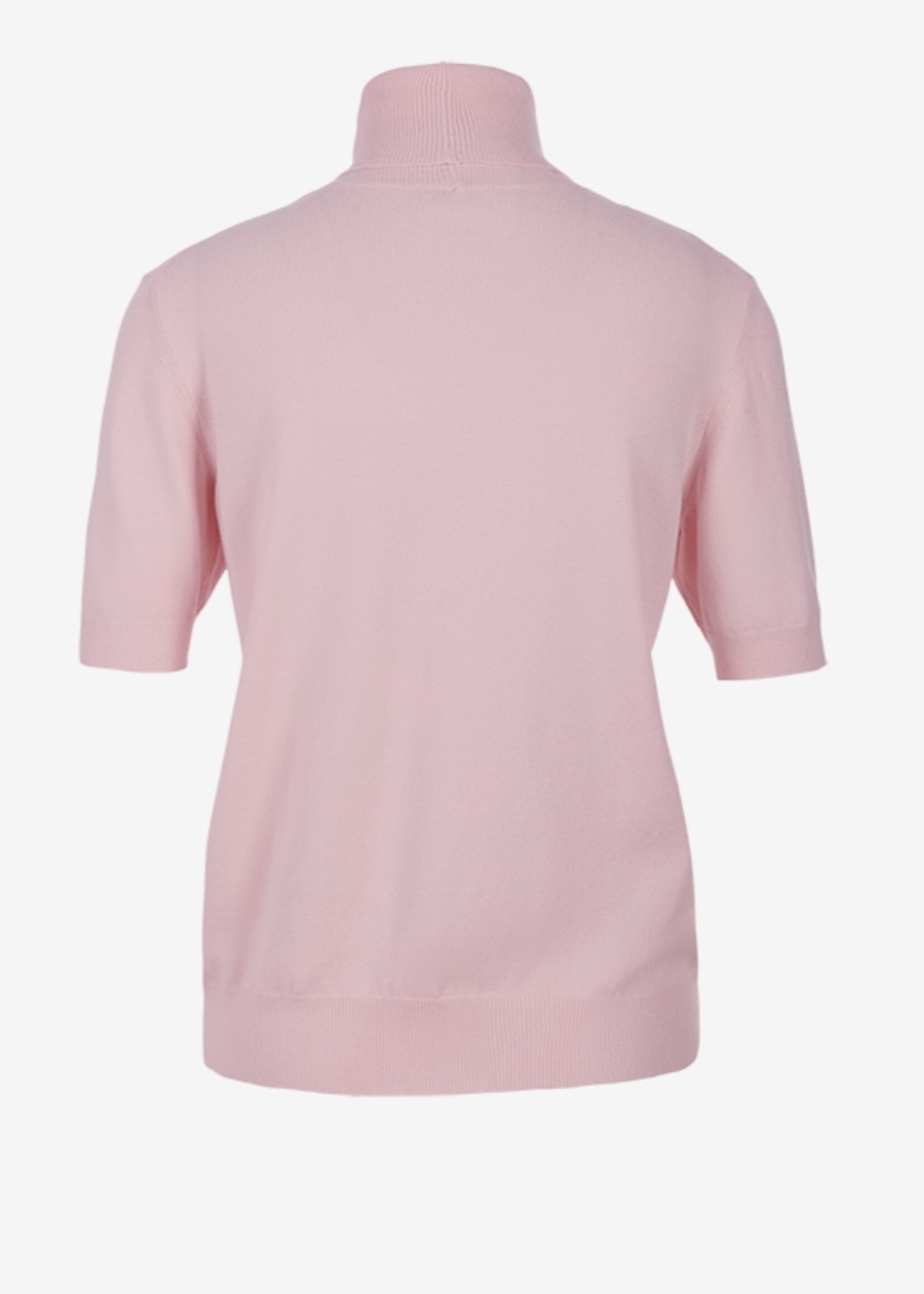 Zacht roze sous-pull met korte mouwen