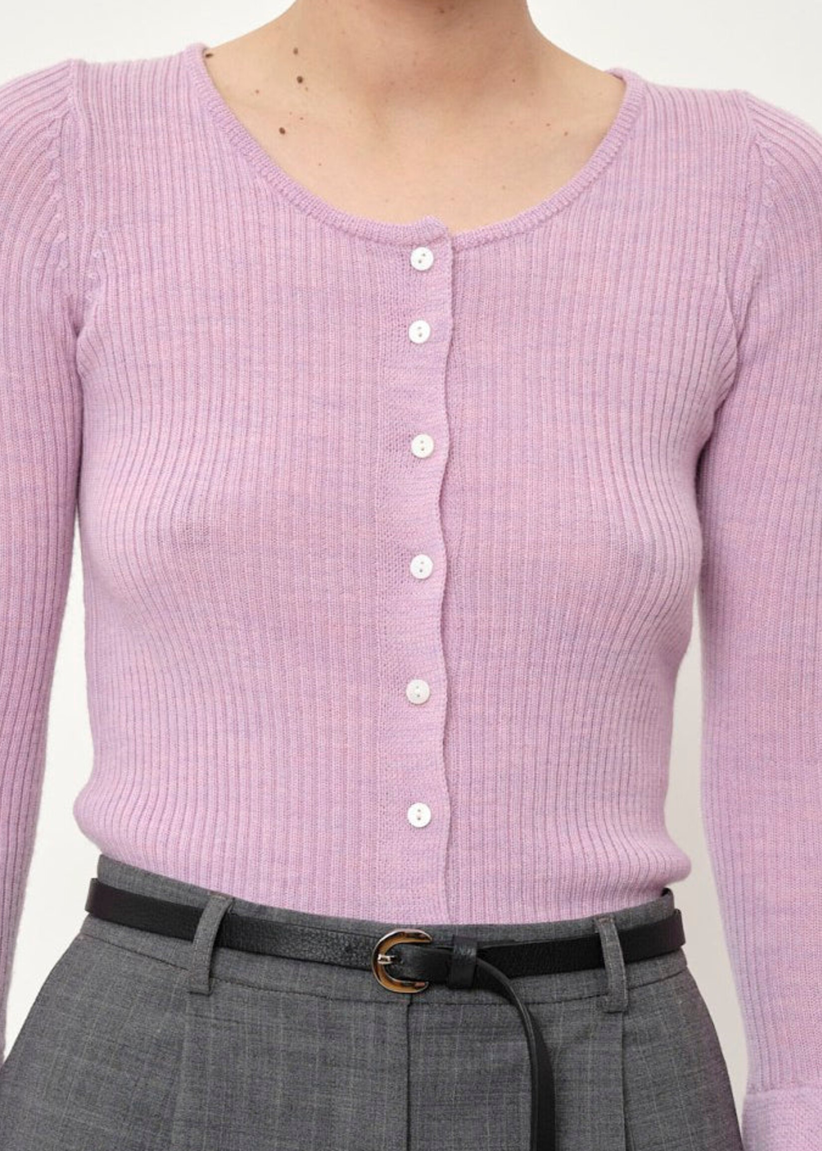 Liw Knit Cardigan Pink