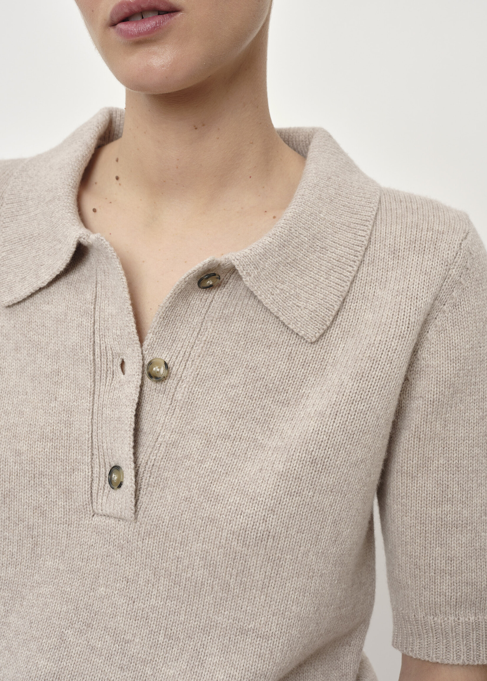 Alberto Knit Polo Blouse
