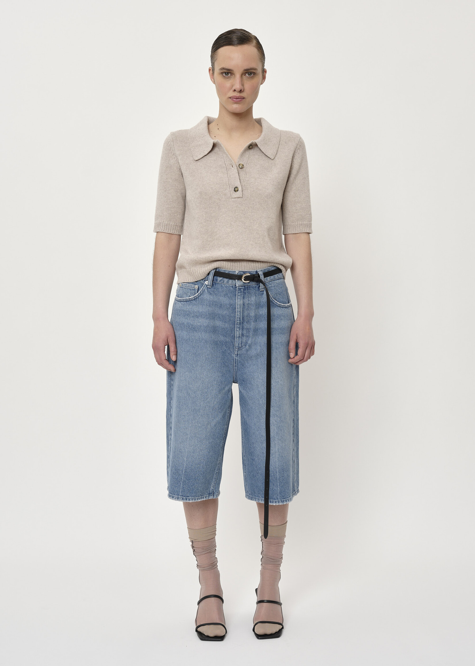 Alberto Knit Polo Blouse