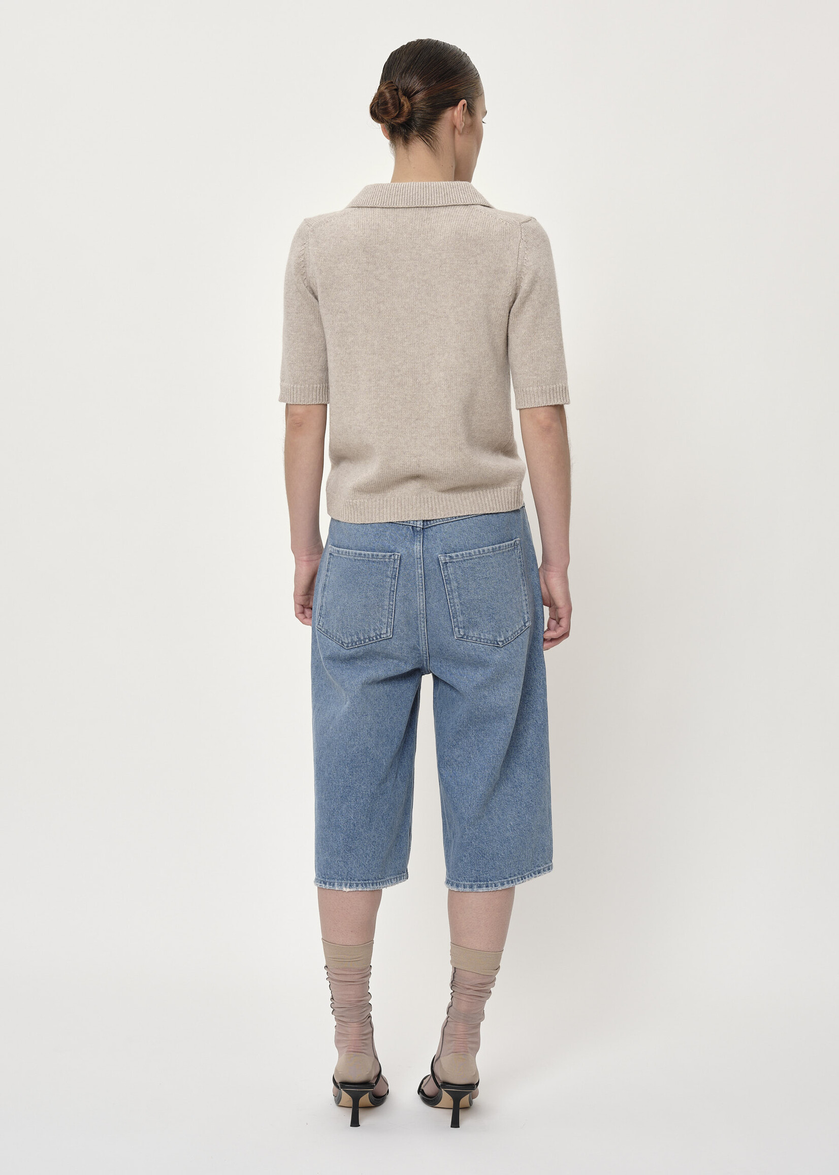 Alberto Knit Polo Blouse
