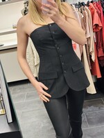 Jacqui Corsage Dark Grey